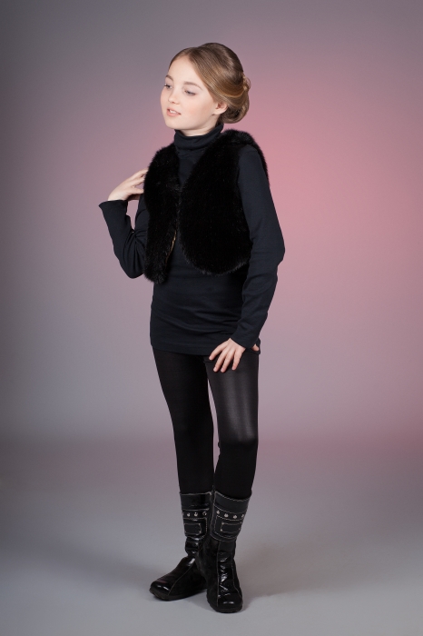Photo #3 - Kids vest mink black