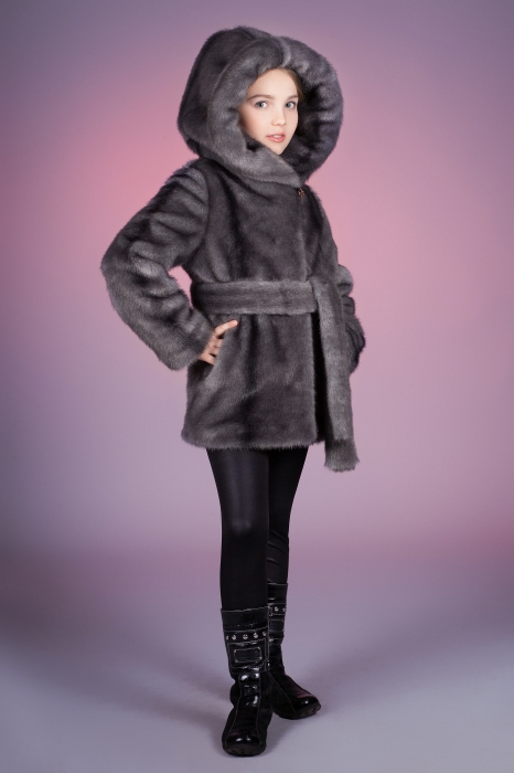 Photo #4 - Kids coat mink iris