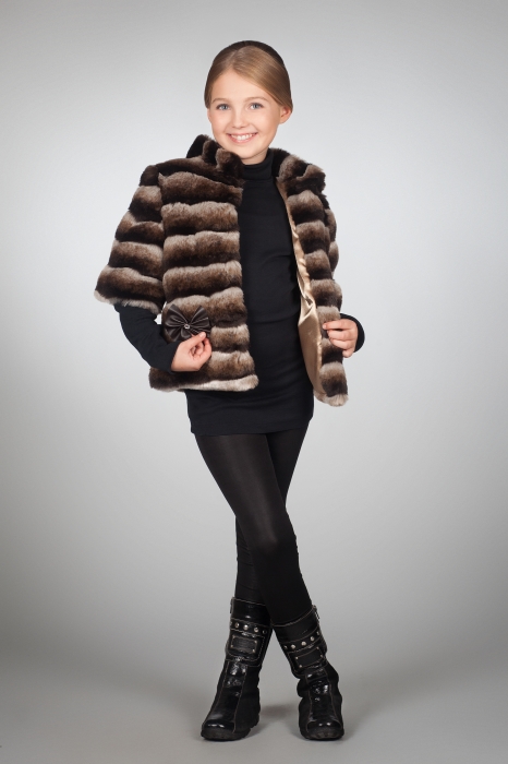 Photo #1 - Kids jacket chinchilla brown