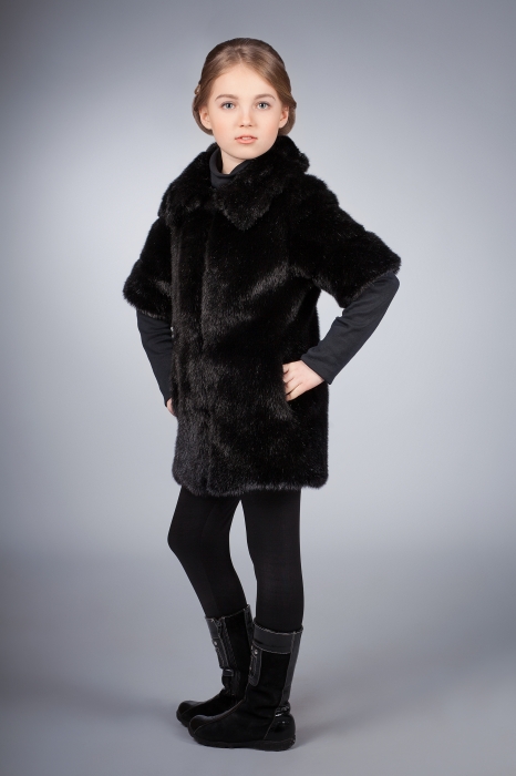 Photo #2 - Kids jacket mink black