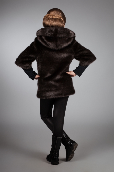 Photo #3 - Kids jacket mink brown