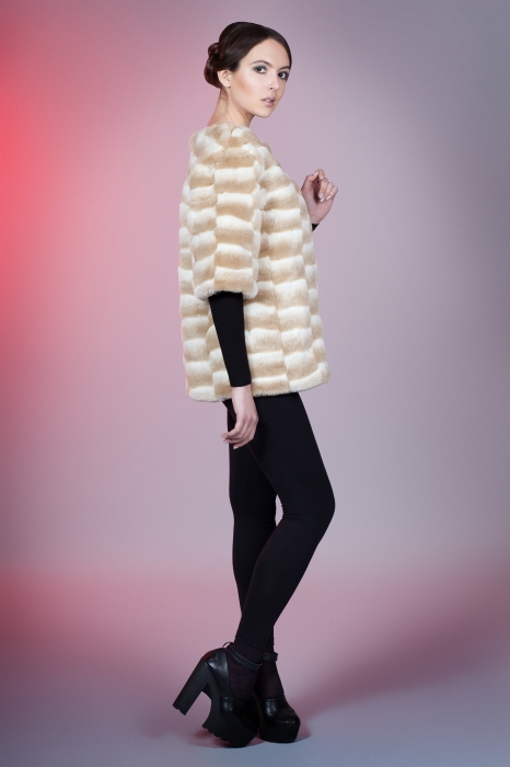 Photo #4 - Sweater chinchilla beige chess