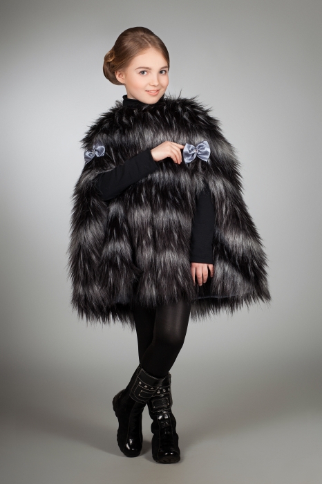 Photo #5 - Kids cape-coat fox silver