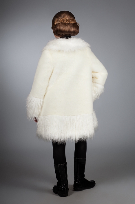 Photo #3 - Kids coat mink white