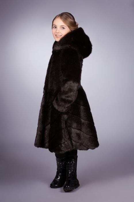 Photo #2 - Kids coat mink brown
