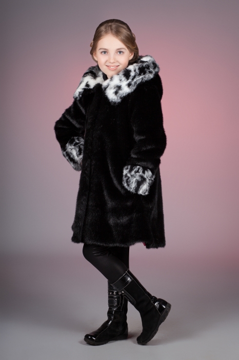 Photo #4 - Kids coat mink black