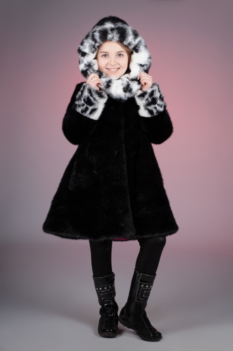 Photo #6 - Kids coat mink black