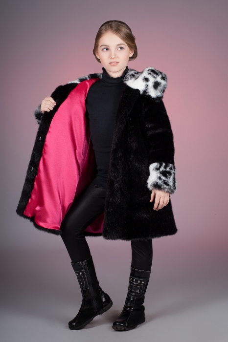 Photo #2 - Kids coat mink black
