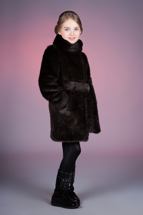 Photo #4 - Kids coat mink brown