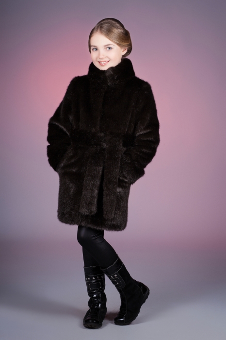 Photo #1 - Kids coat mink brown