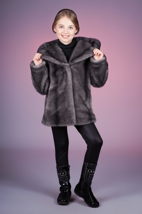 Photo #1 - Kids coat mink iris