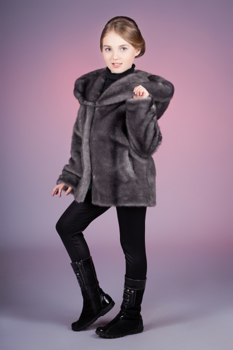 Photo #2 - Kids coat mink iris