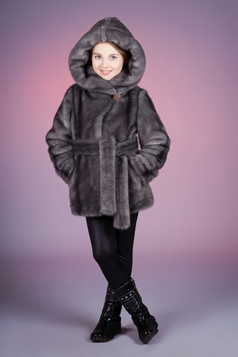 Photo #5 - Kids coat mink iris