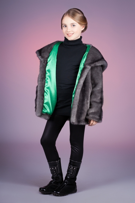 Photo #6 - Kids coat mink iris