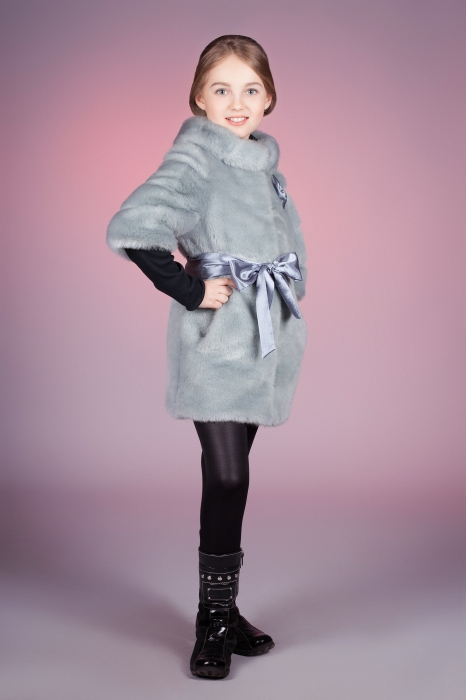 Photo #5 - Kids coat mink blue