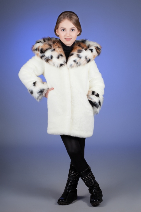 Photo #1 - Kids coat mink white