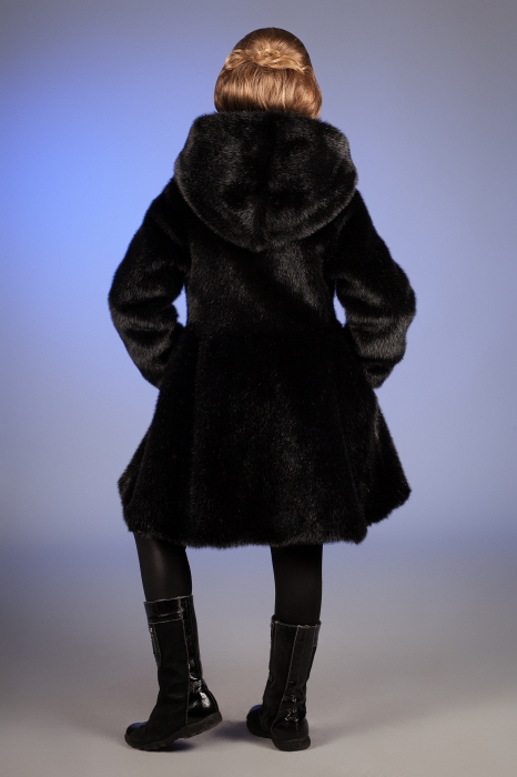 Photo #3 - Kids coat mink black