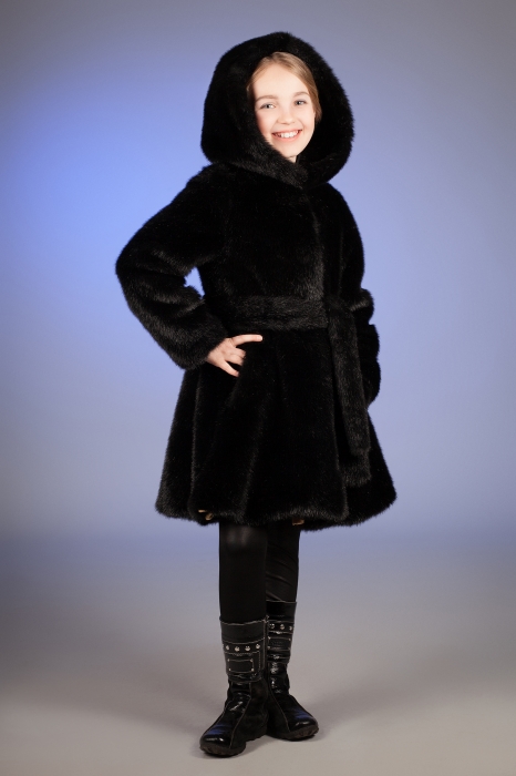 Photo #4 - Kids coat mink black