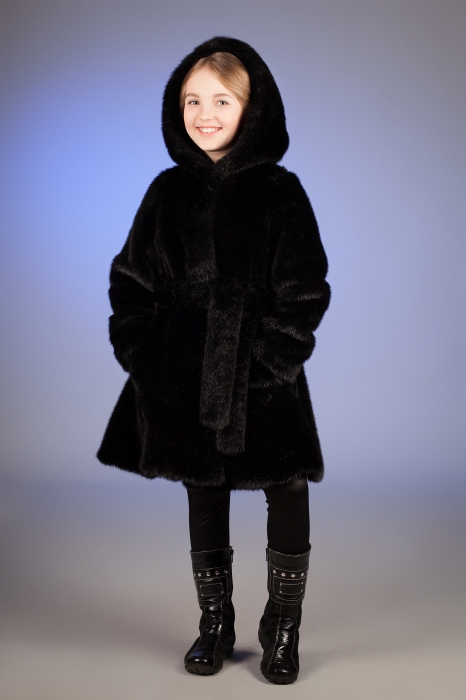 Photo #1 - Kids coat mink black